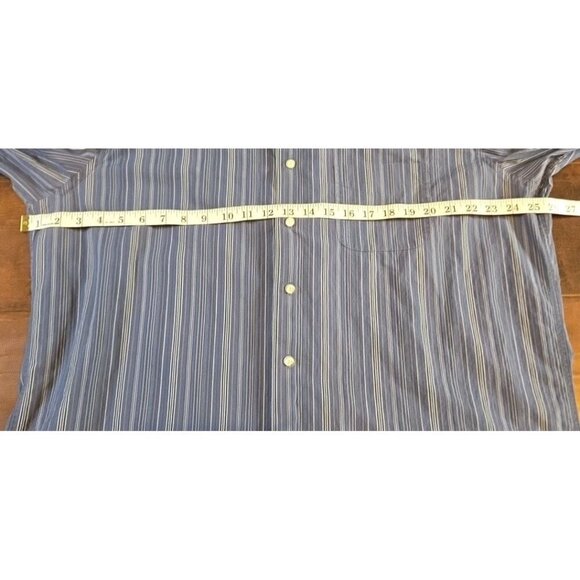 Joseph by Jos A Banks Button Up Shirt Mens‎ Long Sleeve Blue Striped XL EUC - Picture 4 of 11